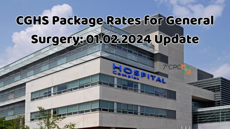 CGHS Package Rates for General Surgery 01.02.2024 Update