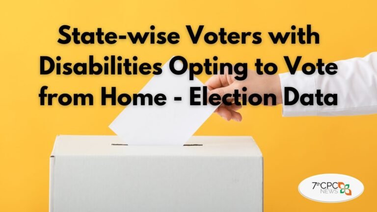 State-wise Voters with Disabilities Opting to Vote from Home - Election Data