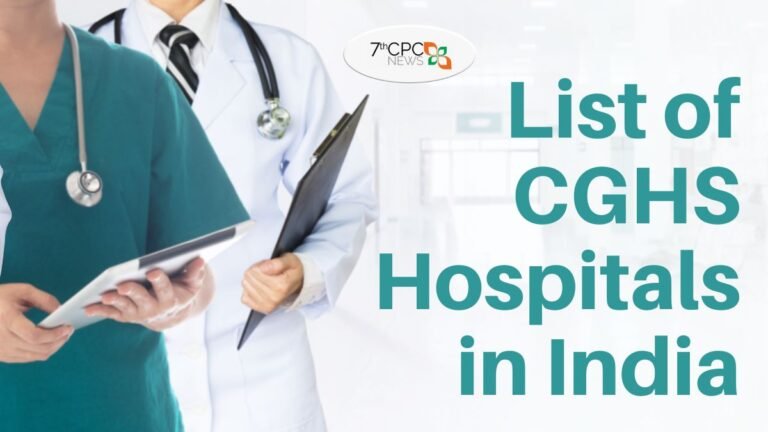 List of Latest CGHS Hospitals in India 2024 PDF