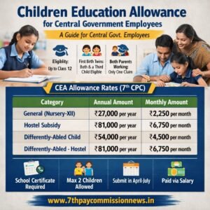 Children Education Allowance Format of Certificate from School 2026