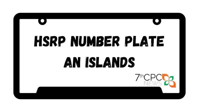 HSRP Number Plate AN Islands List