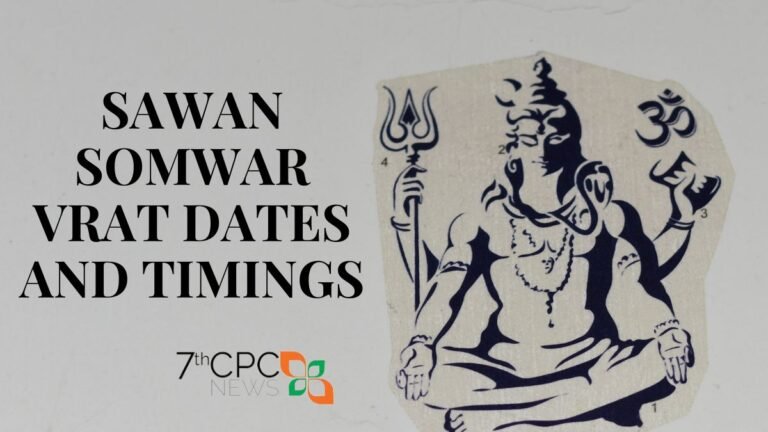 Sawan Somwar Vrat Dates and Timings