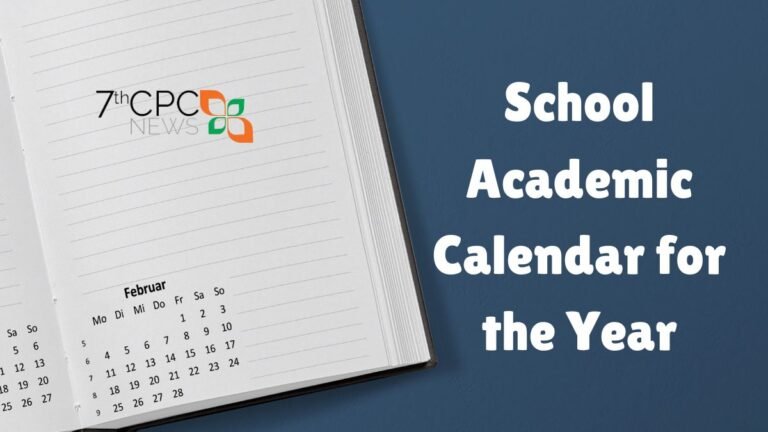 School Academic Calendar for the Year