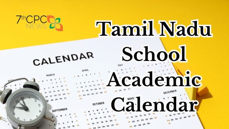 Tamil Nadu School Academic Calendar