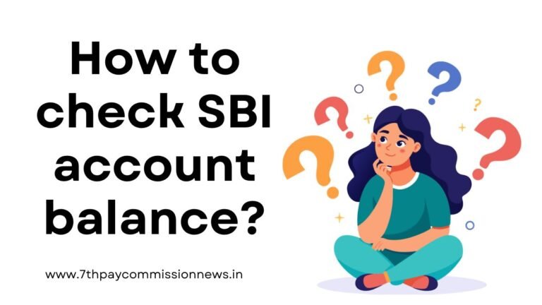 SBI Balance Check