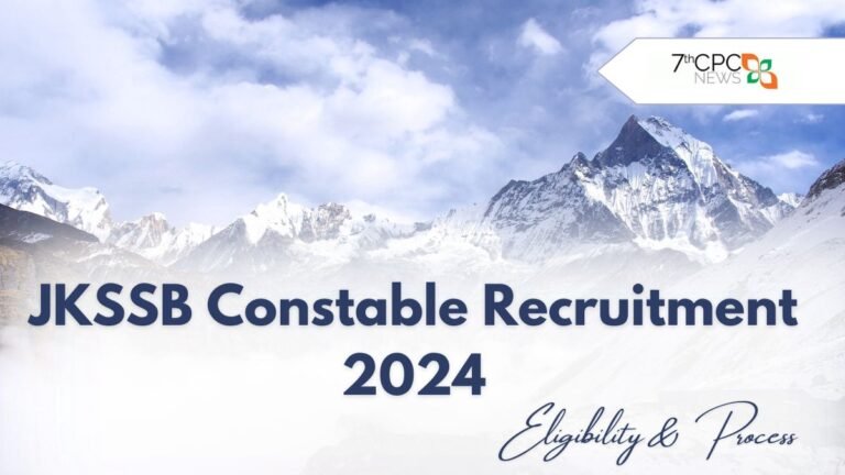 JKSSB Constable Recruitment 2024