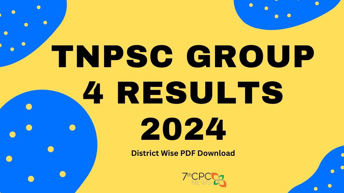 TNPSC Group 4 Results 2024 Notification
