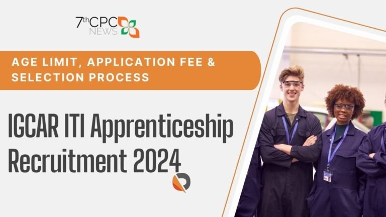 IGCAR ITI Apprenticeship Recruitment 2024