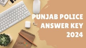 Punjab Police Answer Key 2024