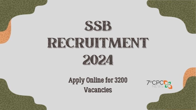 SSB Recruitment 2024