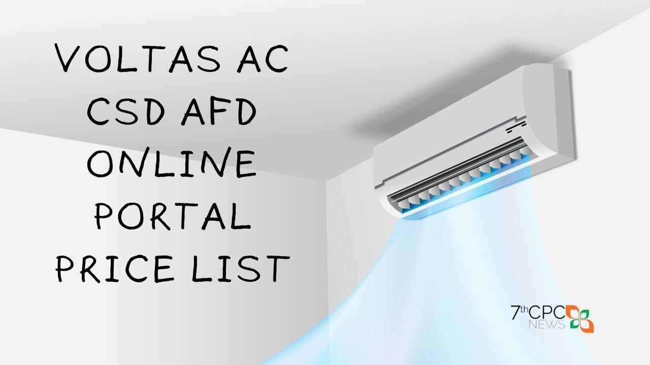 Voltas AC CSD AFD Online Portal Price List