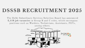 DSSSB Recruitment 2025