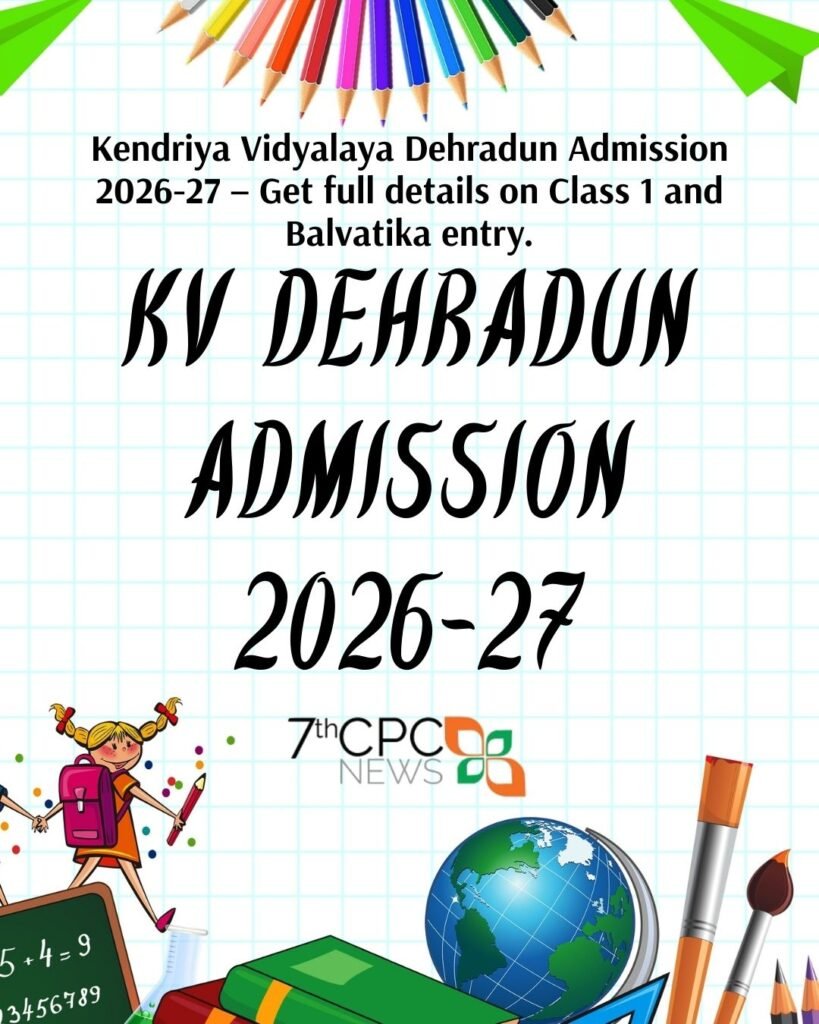 KV Dehradun School Admission 2026-27