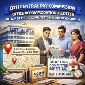 8th Central Pay Commission Office Accommodation Allotted 2026
