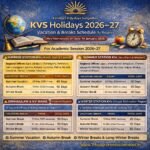 KVS Holidays 2026-27 Summer Winter Vacation Re-Open Date