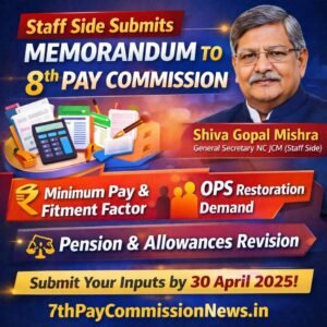 NC JCM Staff Side Memorandum Submission to 8th Pay Commission 2026