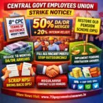central government employees union strike notice 2026