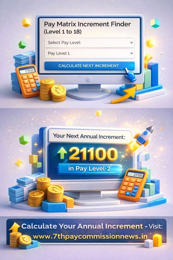 pay matrix increment finder 2026